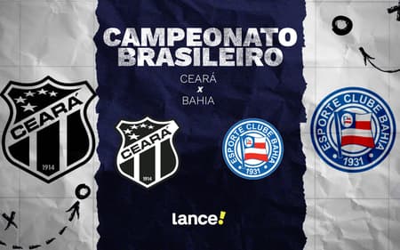 Ceará e Bahia se enfrentam na Arena Castelão (Foto: Arte/Lance!)