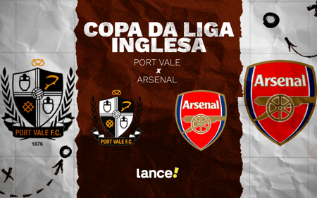 Port Vale x Arsenal pela Copa da Liga Inglesa