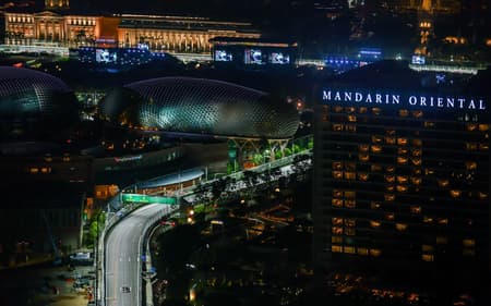 Panorâmica do GP de Singapura de F1 (Foto: Joe Portlock / Getty Images / Red Bull Content Pool)