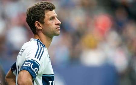 Thomas Müller em sua estreia pelo Vancouver Whitecaps após saída do Bayern