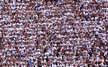 Torcida do São Paulo presente na final da Copinha contra o Corinthians
