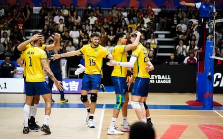 Brasil x Alemanha, pela Liga das Nações de vôlei masculino (foto: volleyballworld)