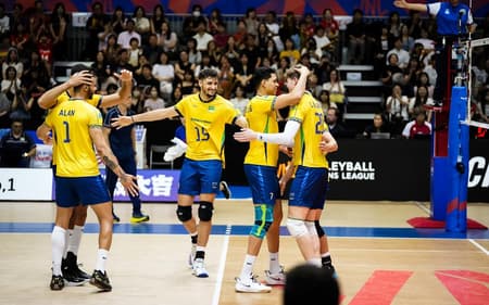 Brasil x Alemanha, pela Liga das Nações de vôlei masculino (foto: volleyballworld)