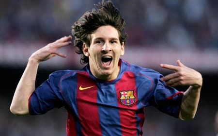 Lionel Messi na temporada 2004 pelo Barcelona