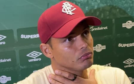 Thiago Silva após Fluminense x Bahia (Foto: Bruno Vaz/ Lance!)