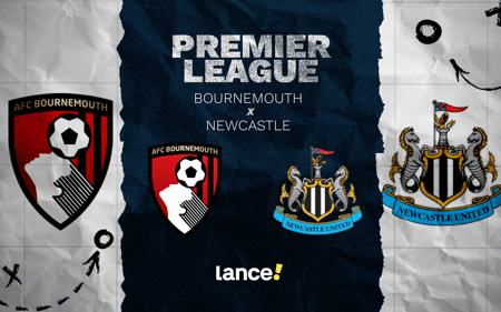 Bournemouth x Newcastle: quinta rodada da Premier League (Foto: Arte/Lance!)