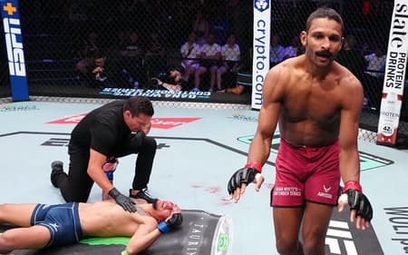 Nallo nocauteou brasileiro Silva (Foto: Reprodução Instagram UFC Canada)