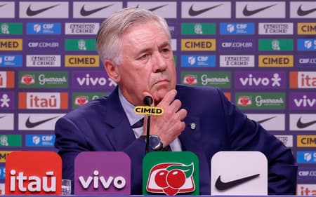 Carlo Ancelotti, técnico da Seleção Brasileira