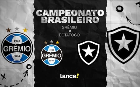 Grêmio x Botafogo é partida atrasada pelo Brasileirçao (Foto: Arte/Lance!)