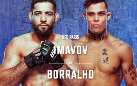 Imavov (e) e Borralho fazem a principal uta do UFC Paris (Reprodução)