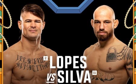 Pôster do UFC Noche, que terá Diego Lopes e Jean Silva na luta principal (Foto: Divulgação/UFC)