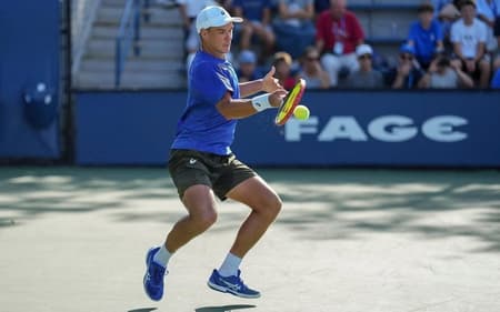 Kamil Majchrzak em ação no US Open. (Foto: Reprodução)