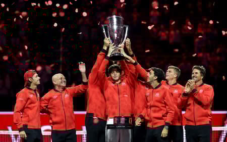 Time Mundo comemora o título da Laver Cup