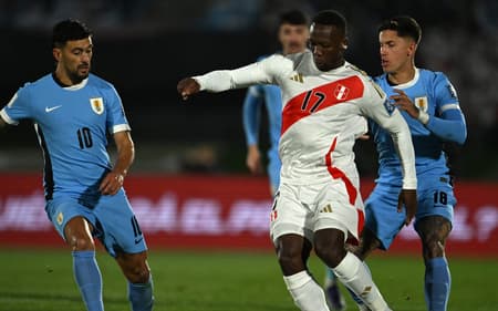 Uruguai e Peru se enfrentam pelas Eliminatórias da Copa