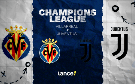 Villarreal x Juventus: segunda rodada da fase de liga da Champions League (Foto: Arte/Lance!)
