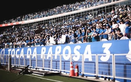 Torcida do Cruzeiro no Mineirão (Foto: Gustavo Martins/Cruzeiro)