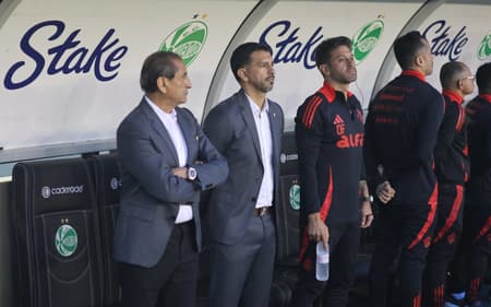 Ramón Díaz e Emiliano Díaz, do Internacional