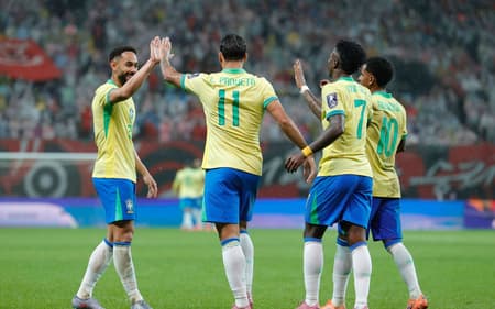 Ataque da Seleção Brasileira Brasil x Coreia do Sul amistoso