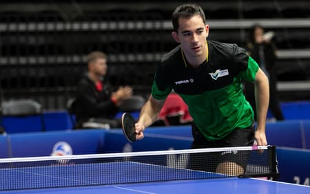 Hugo Calderano no Pan-Americano 2025 (Foto: ITTF Americas)