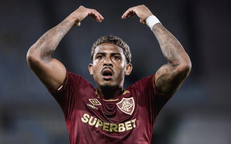 John Kennedy comemora em Fluminense x Juventude (FOTO: LUCAS MERÇON / FLUMINENSE F.C.)