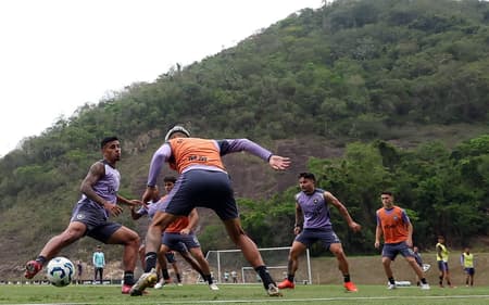Botafogo em treino no CT Lonier (Foto: Vítor Silva/Botafogo)