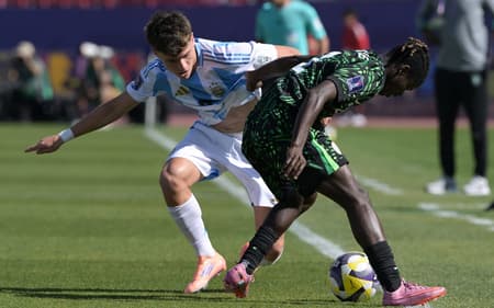 Montoro, do Botafogo, em ação pela Argentina na Copa do Mundo Sub-20 (Foto: Rodrigo Arangua/AFP)