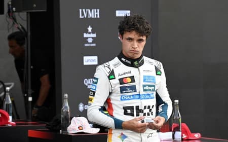 Lando Norris é pole no GP do México (Foto: Alfredo Estrella/ AFP)