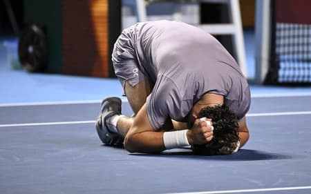 Nùmero 1 do Brasil, João Fonseca se emociona com o título na Suíça (Foto Fabrice COFFRINI / AFP)