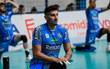 Argentino Bruno Lima no Vôlei Renata Campinas (Foto: Acervo Vôlei Renata)