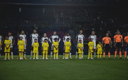 Atlético no Equador contra o del Valle (Foto: Pedro Souza / Atlético