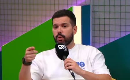 Bruno Formiga na transmissão de São Paulo x Palmeiras