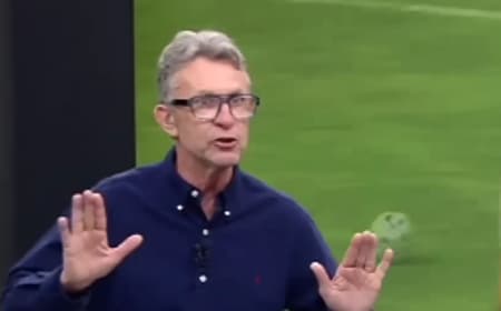 Craque Neto avaliou a disputa entre Flamengo e Palmeiras pelo Brasileirão (Foto: Reprodução Band)