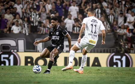Partida entre Ceará e Santos, pelo Brasileirão (Foto: Gabriel Silva/Ceará SC)