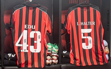 Vestiário do Vitória antes da partida contra o Galo (Foto: Victor Ferreira / EC Vitória)