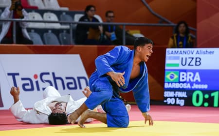 Jesse Barbosa está na final do Mundial Júnior de Judô (Foto: Anderson Neves/ CBJ)