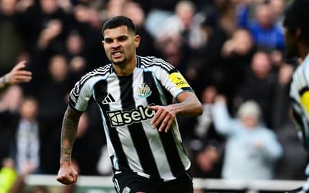 Bruno Guimarães marcou o gol que deu a vitória ao Newcastle contra o Fulham pela Premier League (Foto: Divulgação/Newcastle)