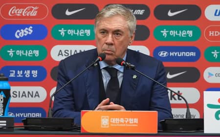 Carlo Ancelotti ficou bastante satisfeito com atuação do Brasil diante da Coreia do Sul.