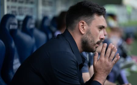 Davide Ancelotti em campo em jogo do Botafogo pelo Brasileirão (Jorge Rodrigues/AGIF)