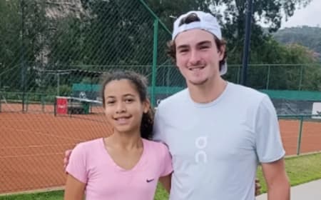 Agnes Loyola e João Fonseca (Foto: Reprodução)