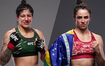 Ketlen Vieira e Norma Dumont se enfrentam pelo UFC Vegas 110 (Foto: Divulgação/UFC)