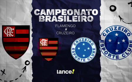 Arte Flamengo x Cruzeiro (Foto: Lance!)