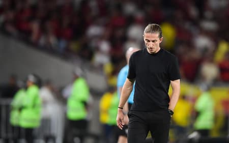 Flamengo x Sport - técnico Filipe Luís (Foto: Thiago Ribeiro/Agif/Gazeta Press)