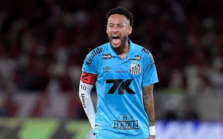 Neymar em ação em Flamengo x Santos (Foto: Dhavid Normando/CÃ³digo 19/Gazeta Press)