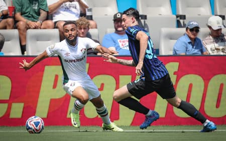 Samuel Xavier em ação em Fluminense x Inter de Milão (Foto: Marcelo Gonçalves/ Fluminense FC)