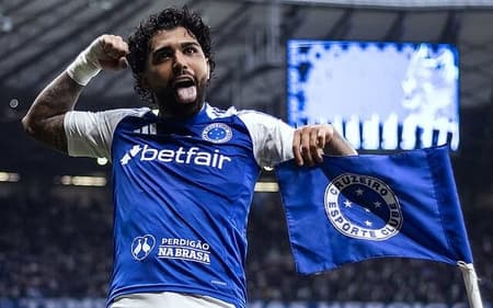 Gabigol comemora gol do Cruzeiro contra Juventude (Foto: Gustavo Aleixo/Cruzeiro)