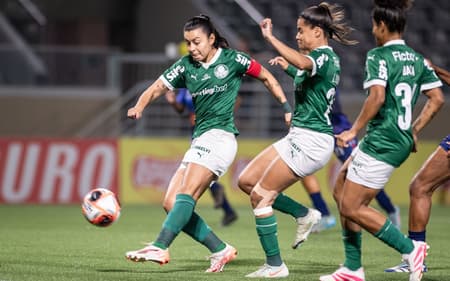 Yoreli Rincón pelo Palmeiras. (Foto: Guilherme Veiga/Ag.Paulistão)