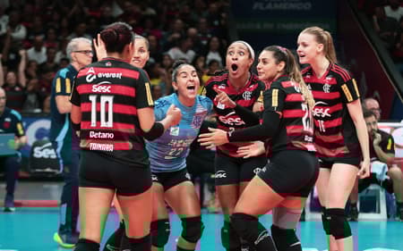 Flamengo vence Praia Clube no Maracanãzinho, pela Superliga (Foto: Mariana Sá/ Flamengo)