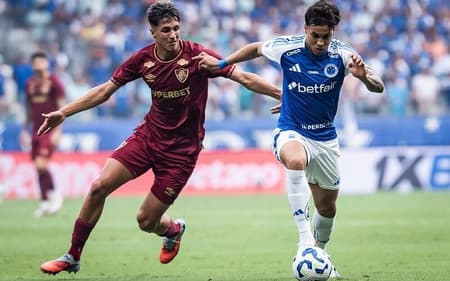 Atacante Kaio Jorge, do Cruzeiro, em jogo contra o Fluminense, no Mineirão (Foto: Gustavo Aleixo/Cruzeiro)