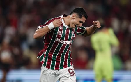 Kevin Serna comemorando gol do Fluminense (Foto: Marcelo Gonçalves/Fluminense)