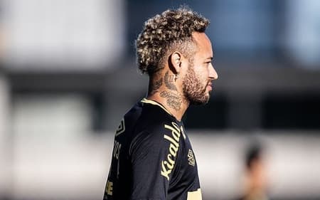 Neymar sentiu a quarta lesão desde o início da temporada. (Foto: Raul Baretta/ Santos FC)